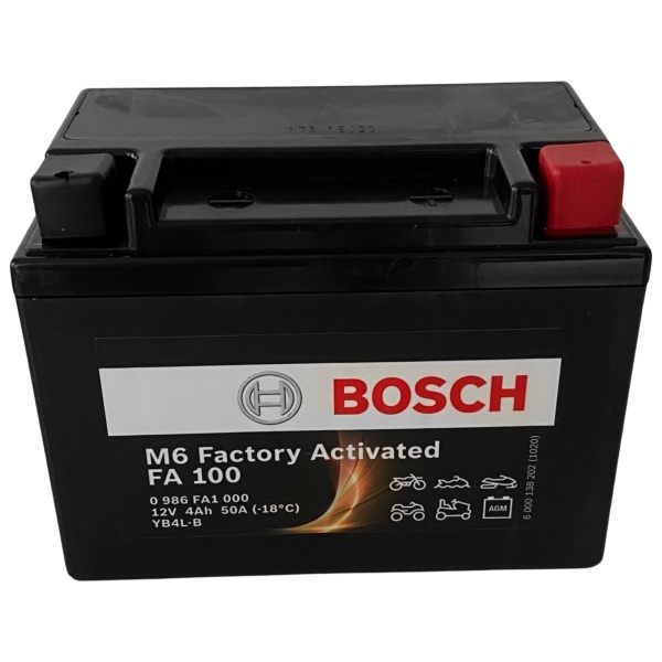 Baterie Moto Bosch M6 Factory Activated 4Ah 12V 50A YB4L-B 0 986 FA1 000